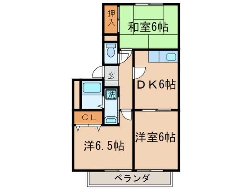 間取図 コ－ポカンセイ