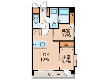 間取図 ラシュール・イン寺塚