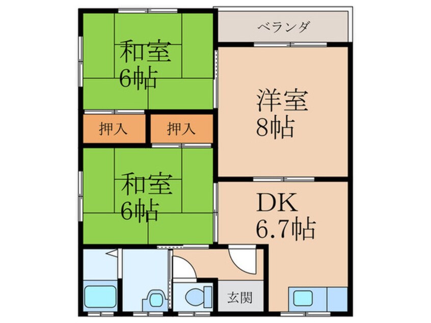 間取図 レグルスＮＵＫＩ