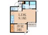 Regalestラフィエ 1LDKの間取り