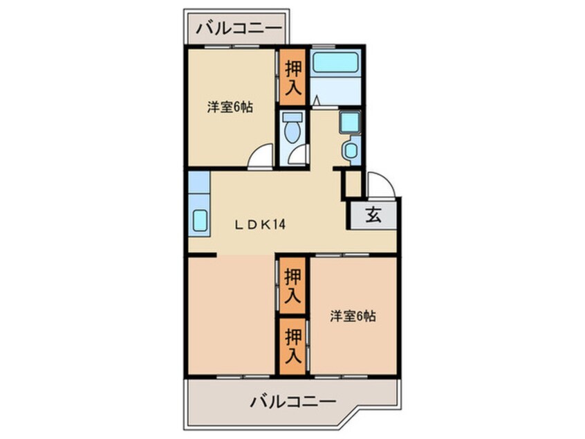 間取図 第３ヒロカネビル