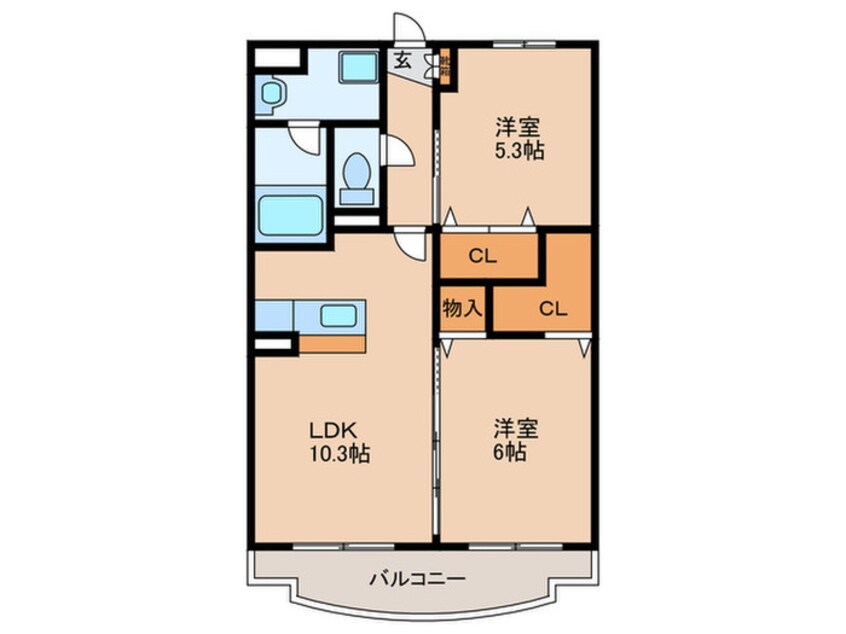 間取図 グレ－スメゾン