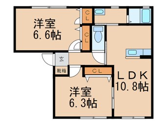 間取図 シャルマン・ドミールＢ棟