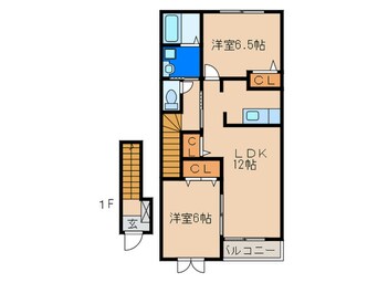 間取図 サンパティーク・メゾンＡ