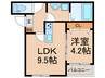 ケーエス博多駅南Ⅰ 1LDKの間取り