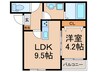 ケーエス博多駅南Ⅰ 1LDKの間取り