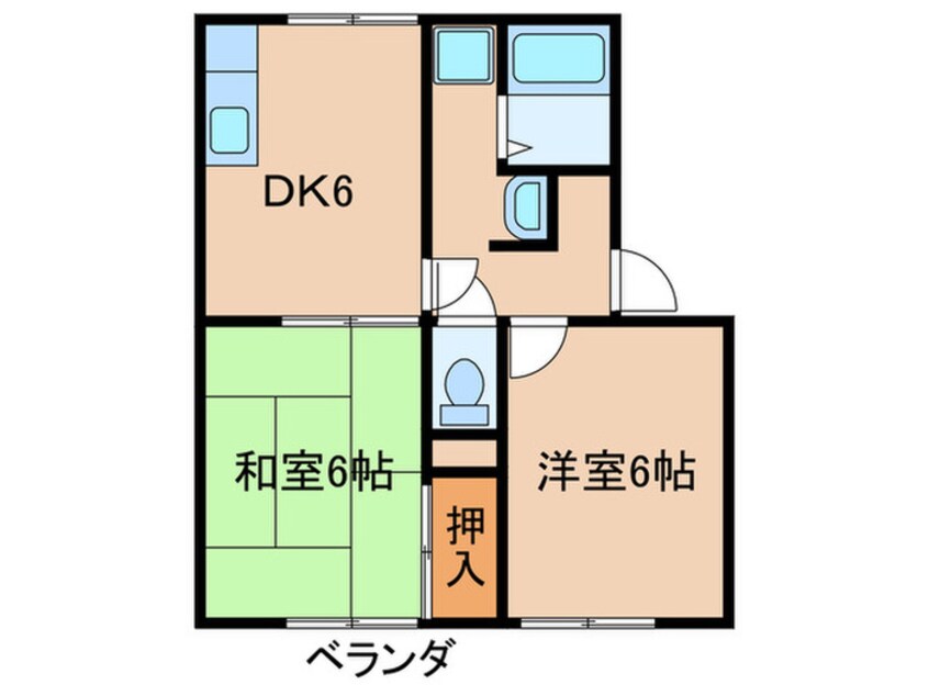 間取図 セジュ－ルサツキ
