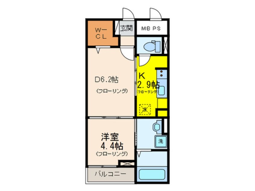 間取図 アンジュ　グリシーヌ