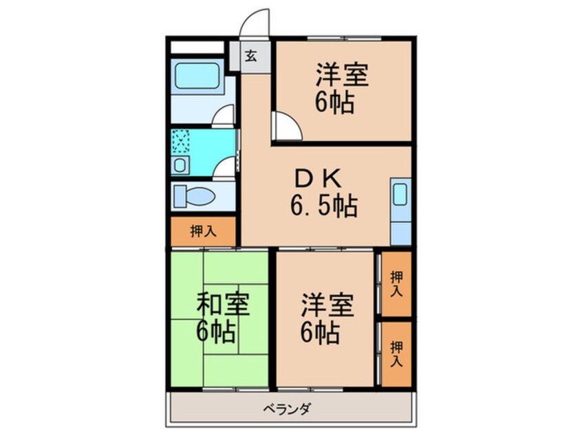 間取図 泉コーポ
