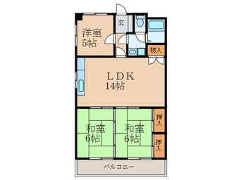 間取図 第１０岡部ビル