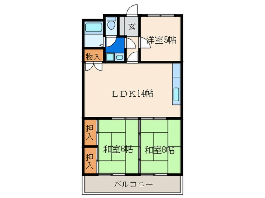 間取図 第１０岡部ビル