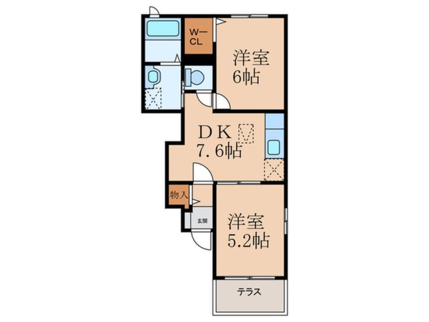 間取図 ブライト－Ｕ　Ａ