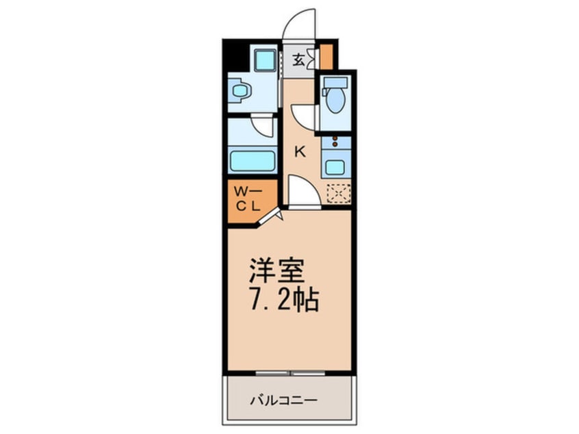 間取図 ｴﾝｸﾚｽﾄ大博通りAPEX(1204)