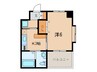旦過タカヤコ－ポレ－ションビル 1Kの間取り