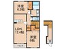 ヘリオス 2LDKの間取り