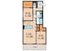 D-ROOM八幡駅前 2LDKの間取り
