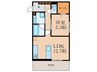 D-ROOM八幡駅前 1LDKの間取り