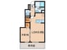 D-room上の原 1LDKの間取り