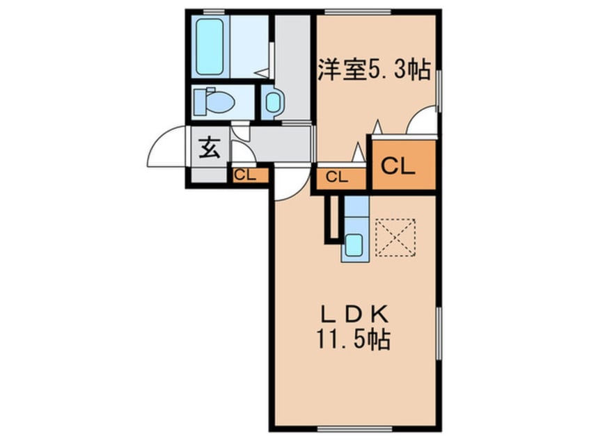 間取図 ハ－ティストＫ　Ａ