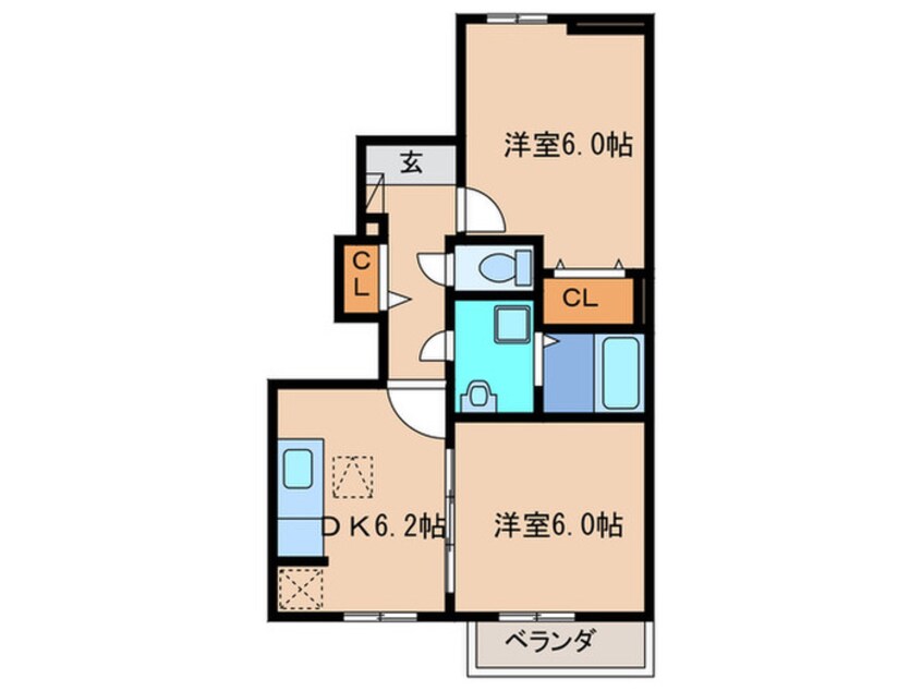 間取図 ベルコロレⅥC