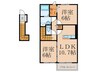 ベルコロレⅥC 2LDKの間取り