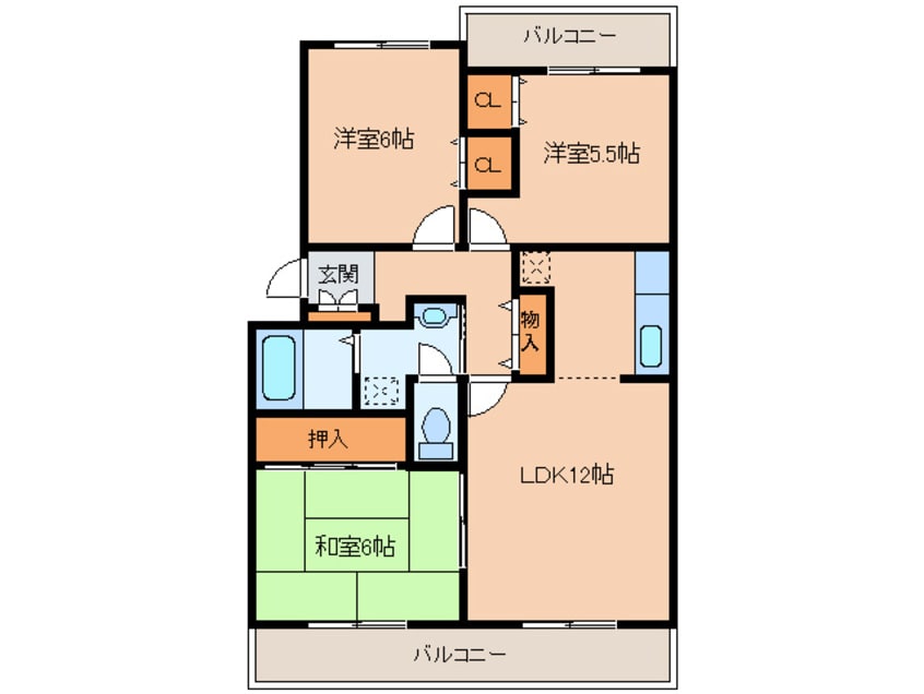 間取図 サンハイツＣ