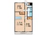 ルネス荒木五番館 2LDKの間取り