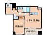 S-FORT警固タワー 1LDKの間取り