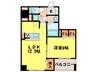 S-FORT警固タワー 1LDKの間取り