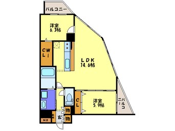 間取図 S-FORT警固タワー