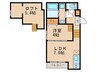 レイティス麦野 1LDKの間取り