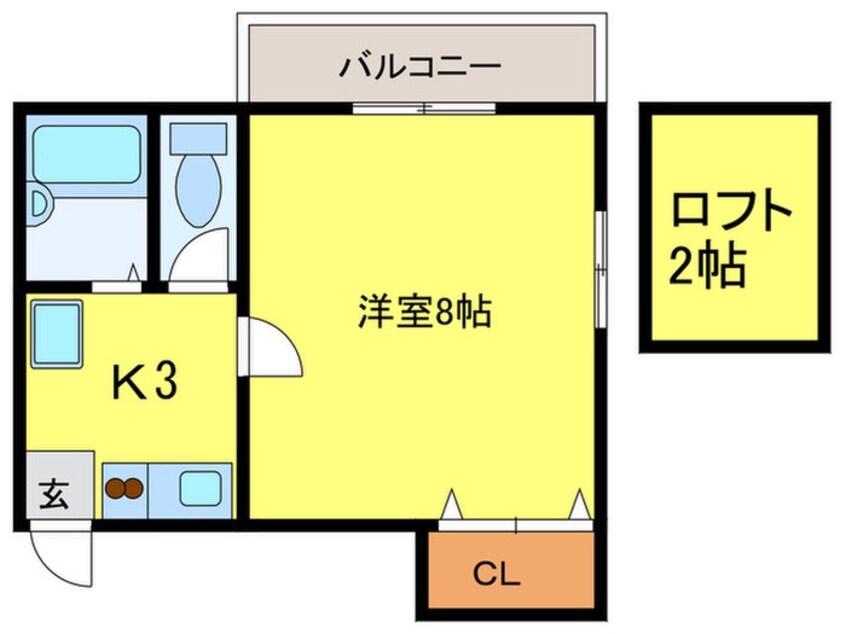 間取図 パ－クサイド野間