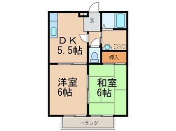 間取図 ビーライン中井Ⅱ