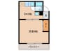 メゾン香住ヶ丘 1DKの間取り