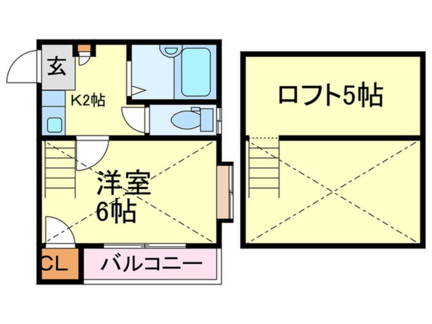 間取図 MOANA　LANI´０１