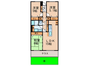 間取図 高宮パークマンション(104)