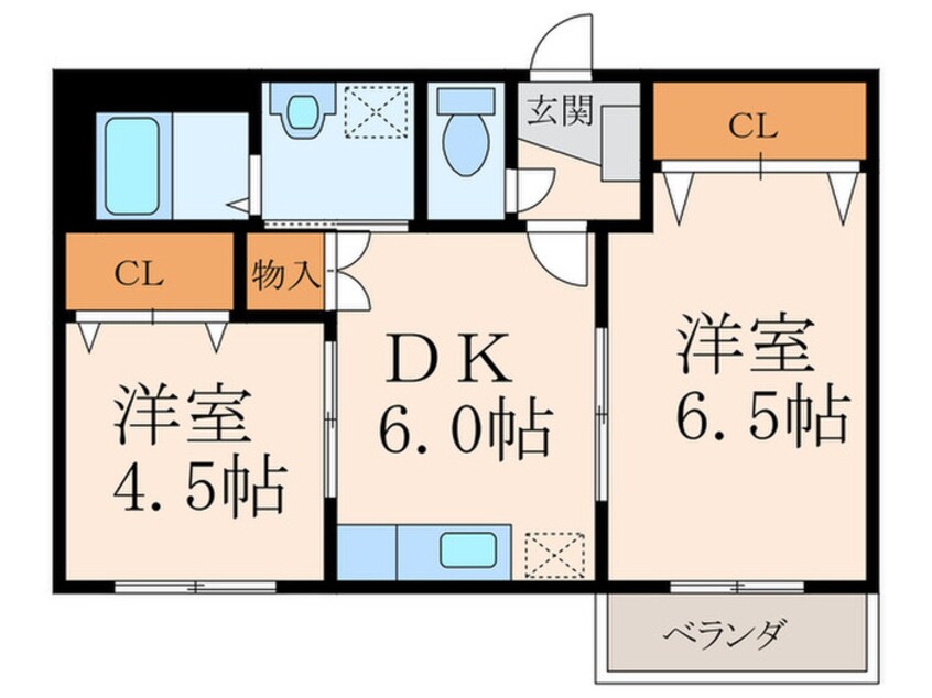 間取図 フィオ－レ長行西