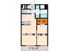 ラヴィクレール 1LDKの間取り