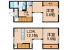エコパティオ志免東　D 3LDKの間取り