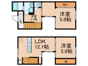 間取図 エコパティオ志免東　D