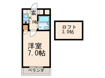 間取図 クレスト黒崎