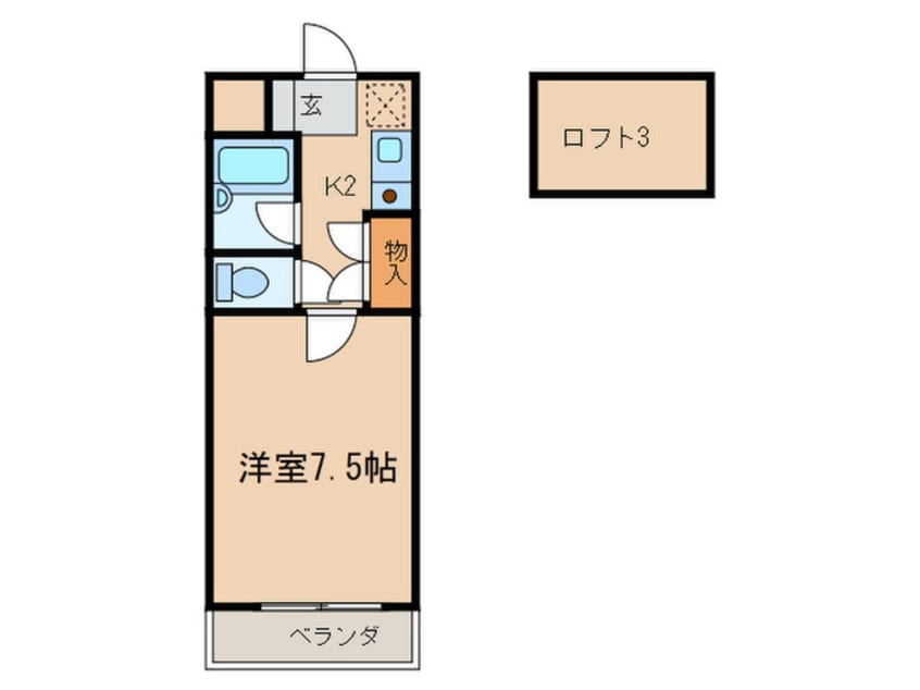 間取図 クレスト黒崎
