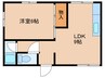 高木ビル 1LDKの間取り