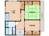 Ks姪浜 2LDKの間取り