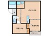アールユー薬院 2LDKの間取り