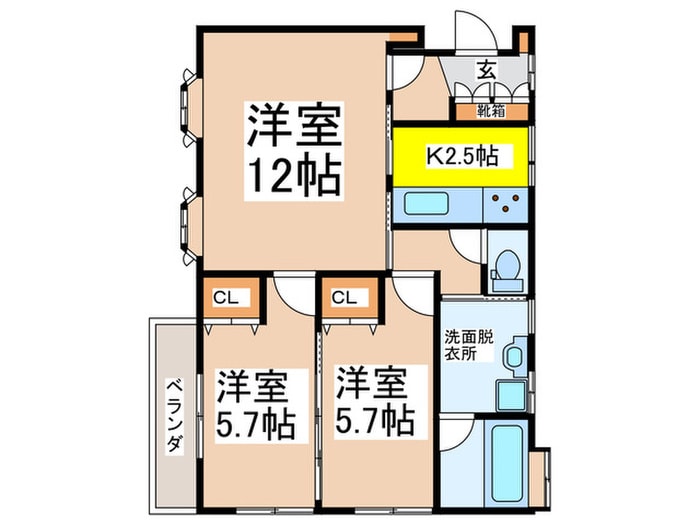 間取り図 SKY Garden 吉野町