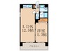 フェルト705 1LDKの間取り