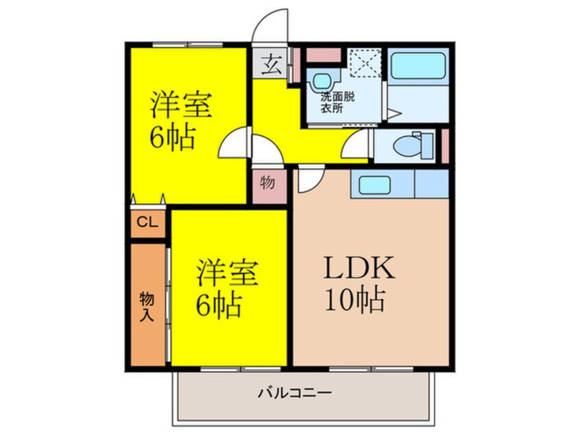 間取図 クレスト原Ⅰ