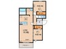 Ｄ－ＲＯＯＭ弥生　Ｂ棟 2LDKの間取り