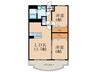 ユ－ミ－マンション朽網 2LDKの間取り